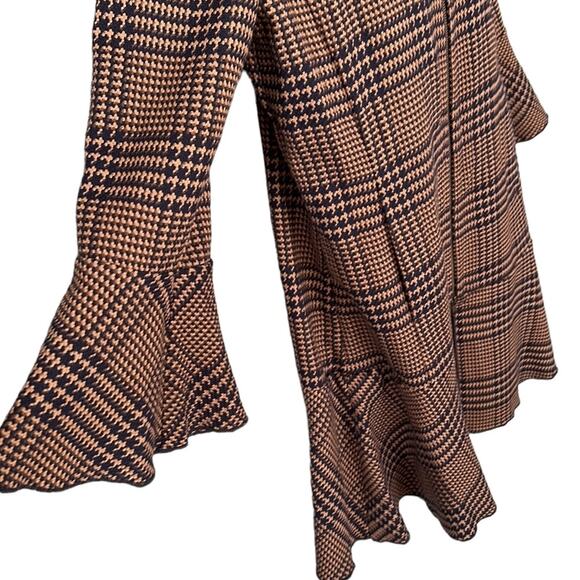 Cabi 3902 Flounce Hem Plaid Longline Full-Zip Jacket 2 Way Zipper Women’s Size S - Picture 7 of 15